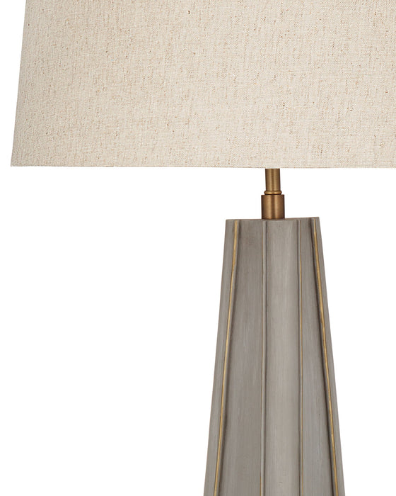 Moreland - Table Lamp - Antique Gray / Gold Highlights