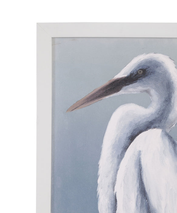 Herald In Mist Framed Print (Set of 2) - Blue / White