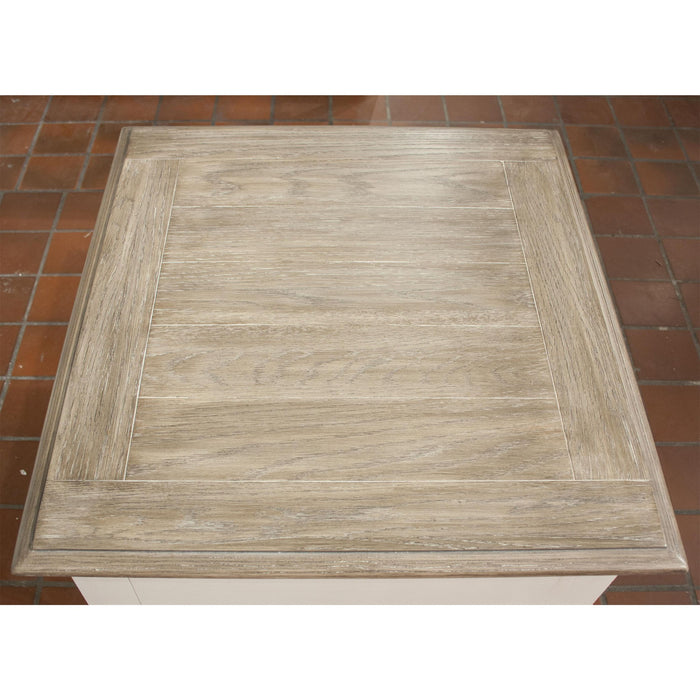 Myra - Leg Side Table - Natural / Paperwhite