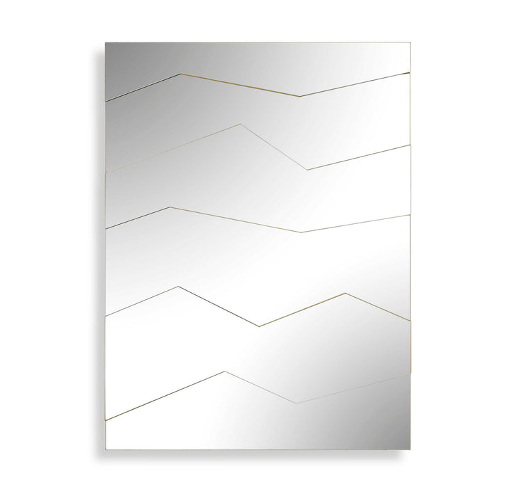 Fracture - Segmented Panel Mirror - Gold
