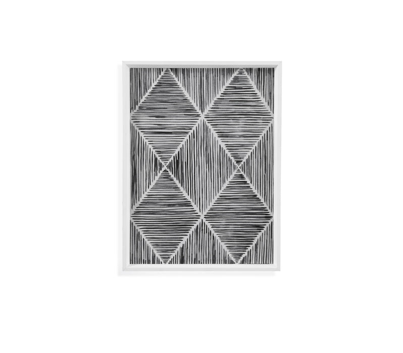 Vibrato III Framed Print - Gray