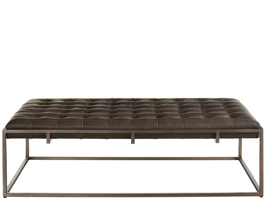 Travers - Cocktail Ottoman - Dark Gray