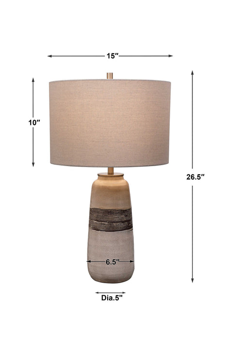 Comanche - Crackle Table Lamp - White
