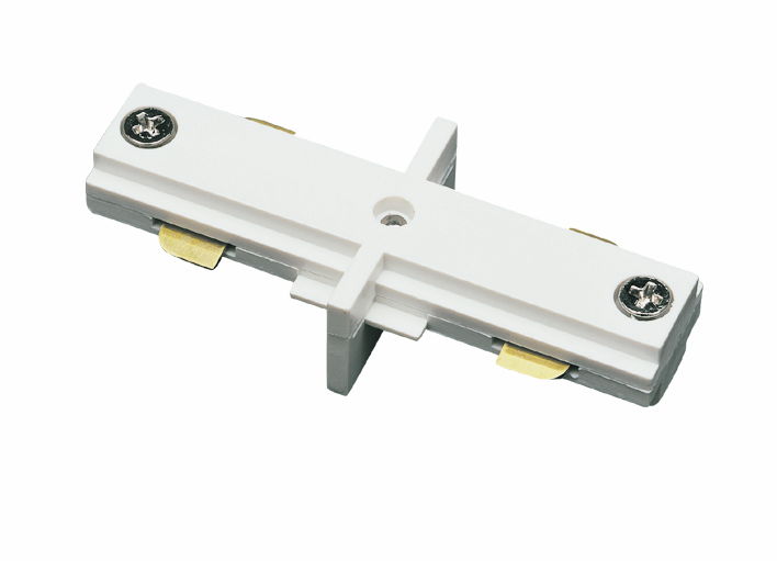 0.8" Height Straight Connector - White