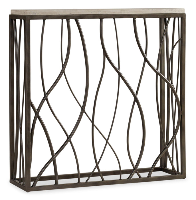 Melange - Thin Metal Console - Dark Gray