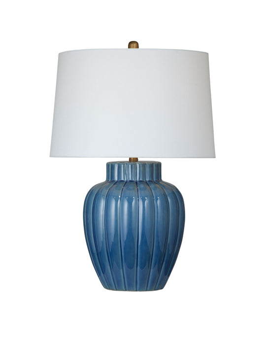 Avery - Table Lamp - Blue / White