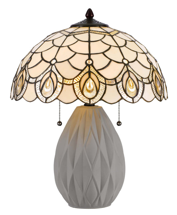Tiffany - 20.1" Height Accent Lamp - Off White