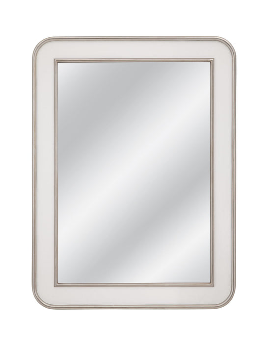 Meadow Place - Wall Mirror - White / Silver