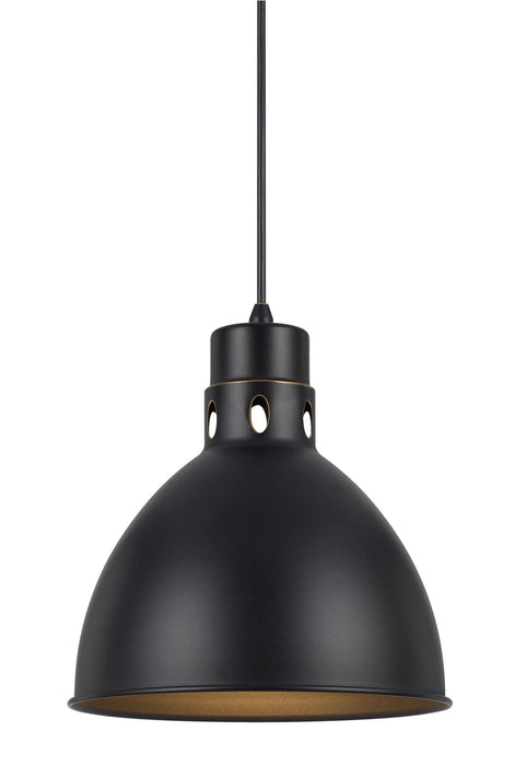 10.75" Height Metal Pendant - Brushed Steel