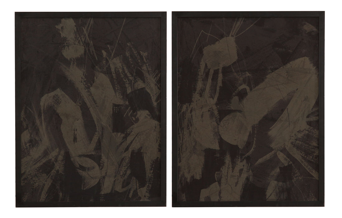 Rain Shadow II Framed Print - Dark Gray