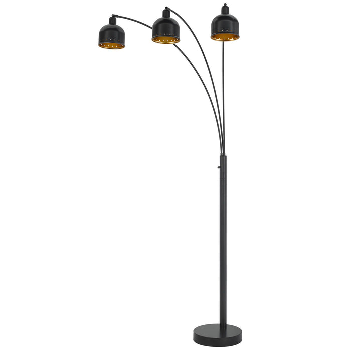 Lovett - 86" Height Metal Floor Lamp With 3 Shades - Dark Bronze