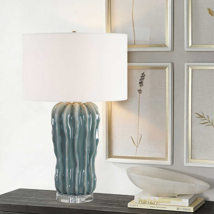 Niese - Glaze Table Lamp - Light Blue