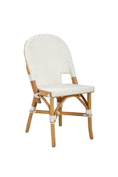 Jade - Side Chair (Set of 2) - White / Light Brown