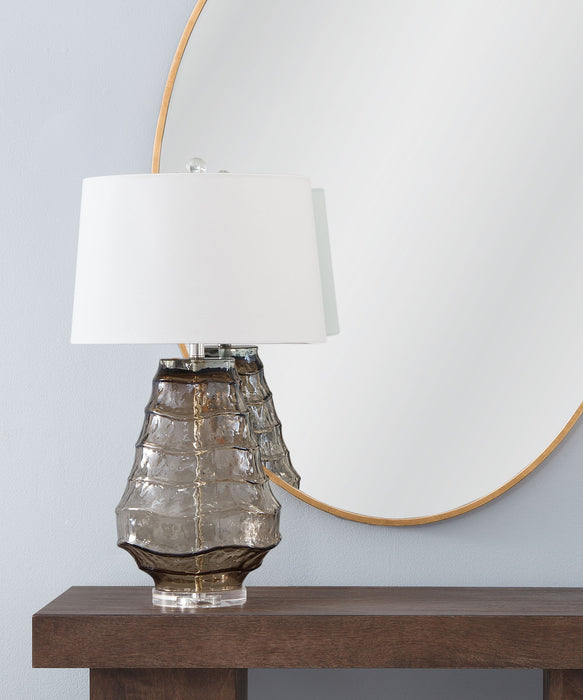 Monaco - Table Lamp - Light Brown / White
