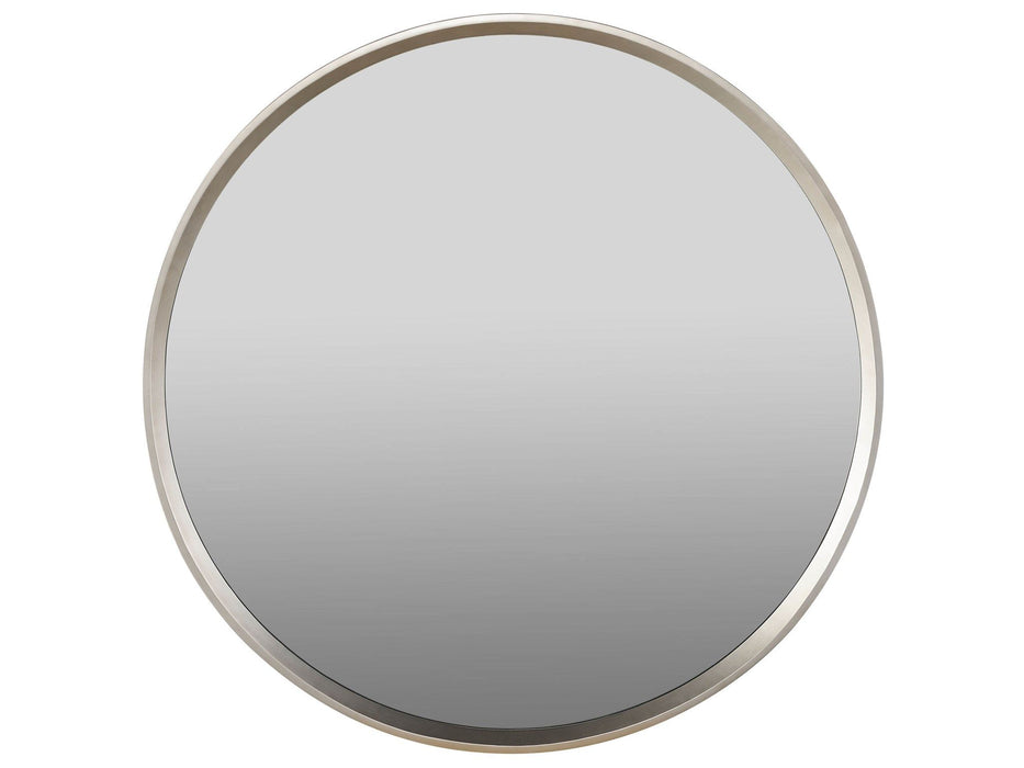 Modern - Round Mirror - Pearl Silver