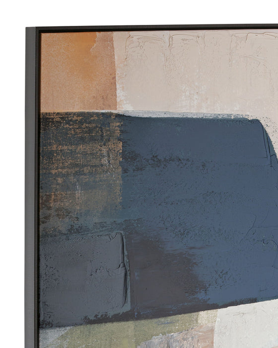 Kasia Framed Canvas - Gray / Beige