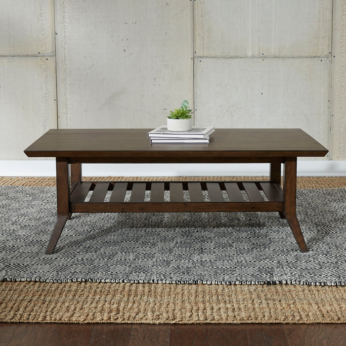 Ventura Blvd - 3 Piece Table Set (1 Cocktail Table 2 Round End Tables) - Bronze Spice