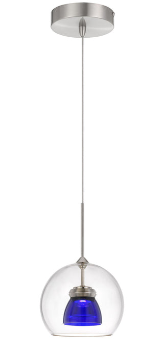 11.5" Height Pendant - Clear Blue