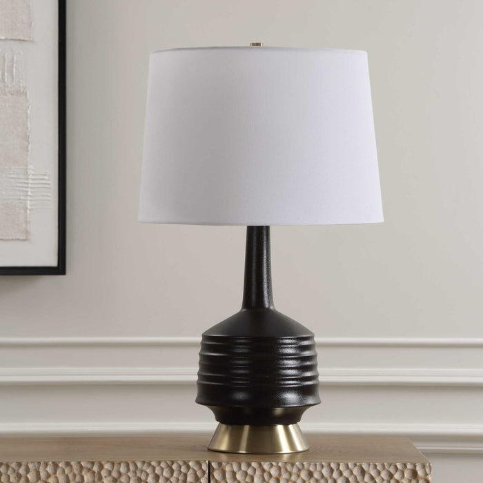 Foster - Black Glaze Table Lamp