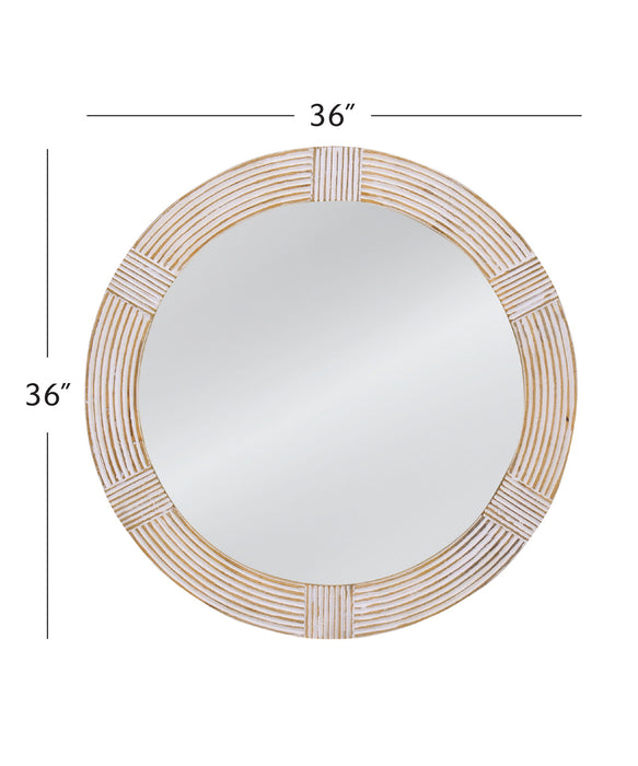 Brockton - Wall Mirror - White Wash