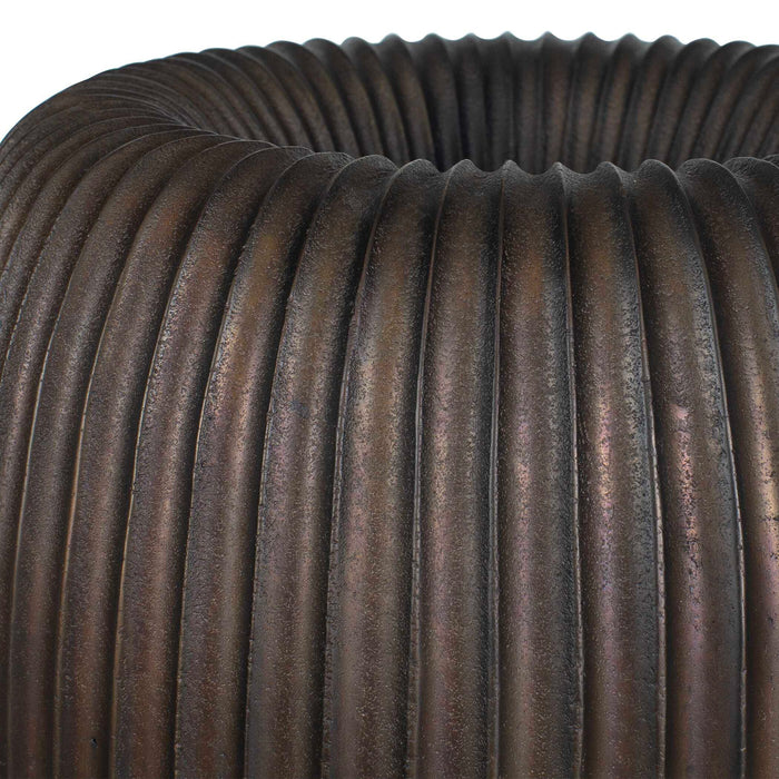 Vector Ridge - Indoor-Outdoor Planter - Bronze
