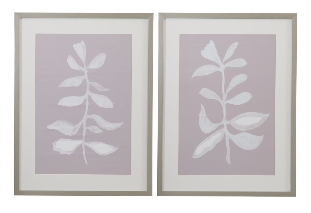 Fresh Leaves I Framed Print - Gray