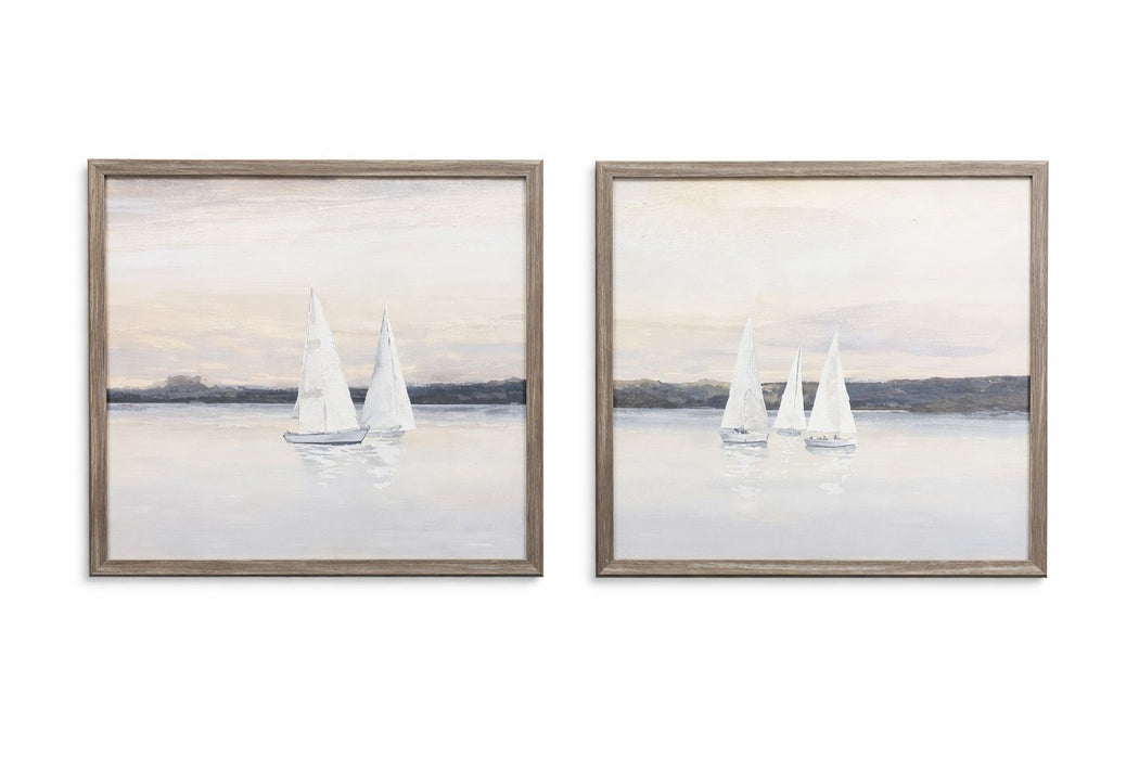 Twilight - Framed Print (Set of 2) - Beige