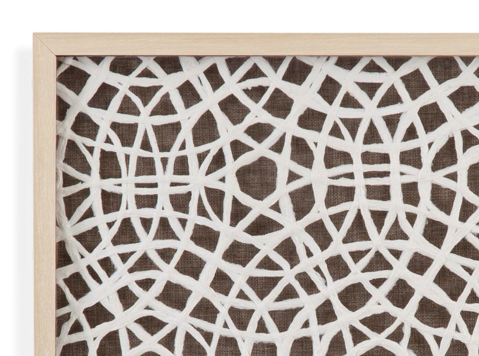 Lined Wall Art - Brown