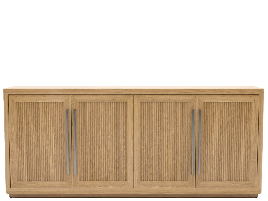 Modern - Media Credenza - Light Brown