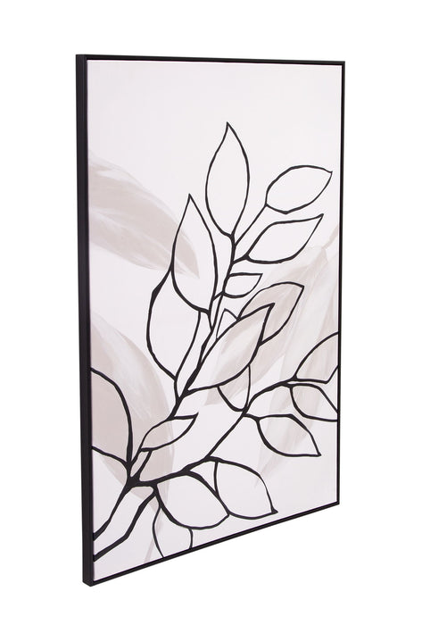 Harmony II Canvas Art - White / Black