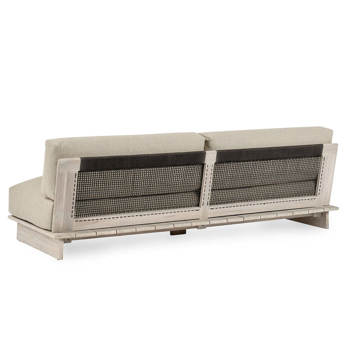 Livia - Teak Outdoor Sofa - Taupe