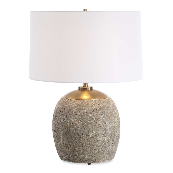 Raylan - Textured Table Lamp - Gray