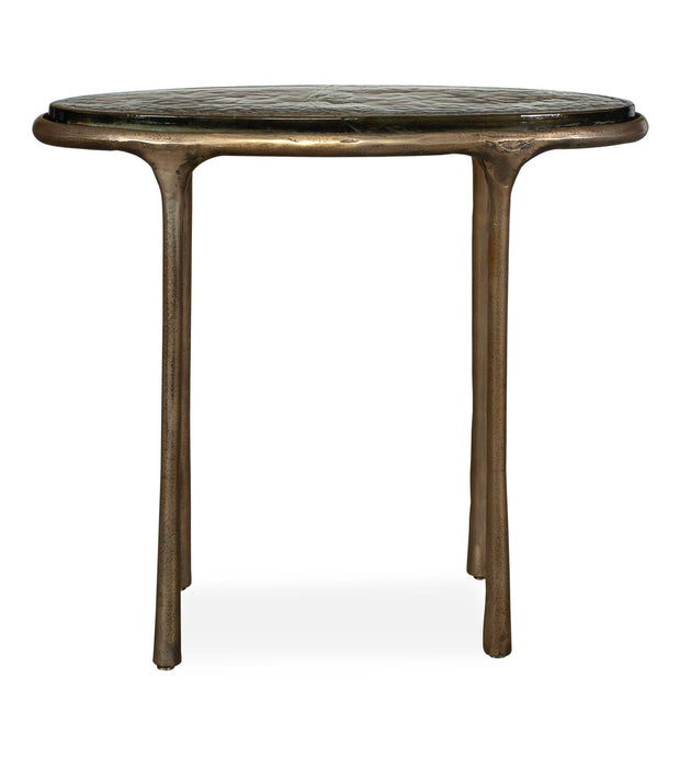 Ata - Oval Accent Table - Brass