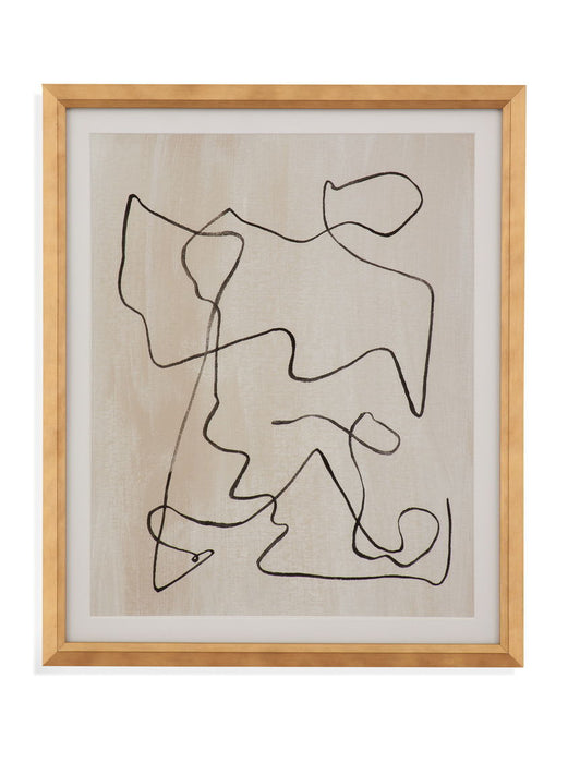 Bound IV Framed Print - Light Brown