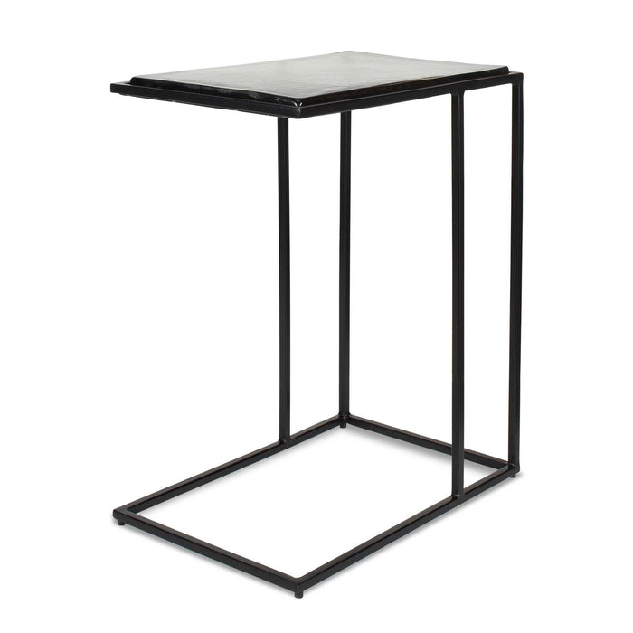 Mateo - Glass Top Accent Table - Black