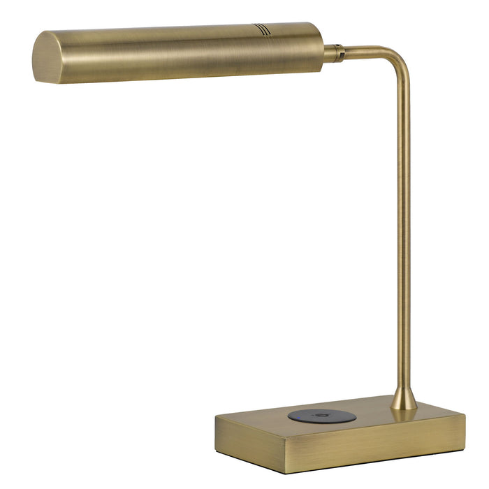 Delray - 17.5" Height Metal Table Lamp - Antique Brass