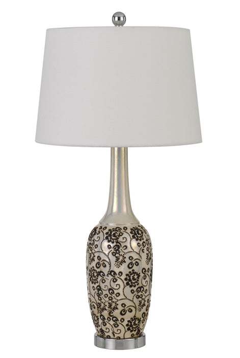 Paxton - Table Lamp (Set of 2) - Pearl & Black
