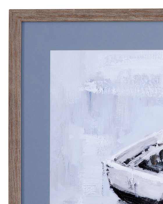 Drifting And Morning Row Wall Decor (Set of 2) - Gray