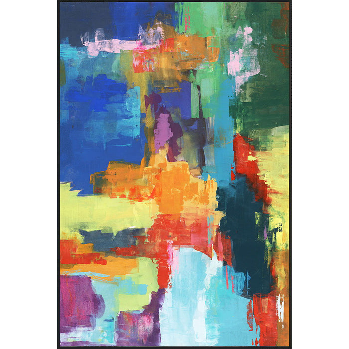 Seascape - 48" x 72" Painting By Buddy Whitlock - Black