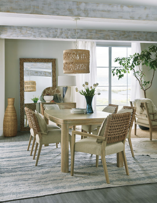 Surfrider - Rectangle Dining Table With 1-18" Leaf - Light Brown