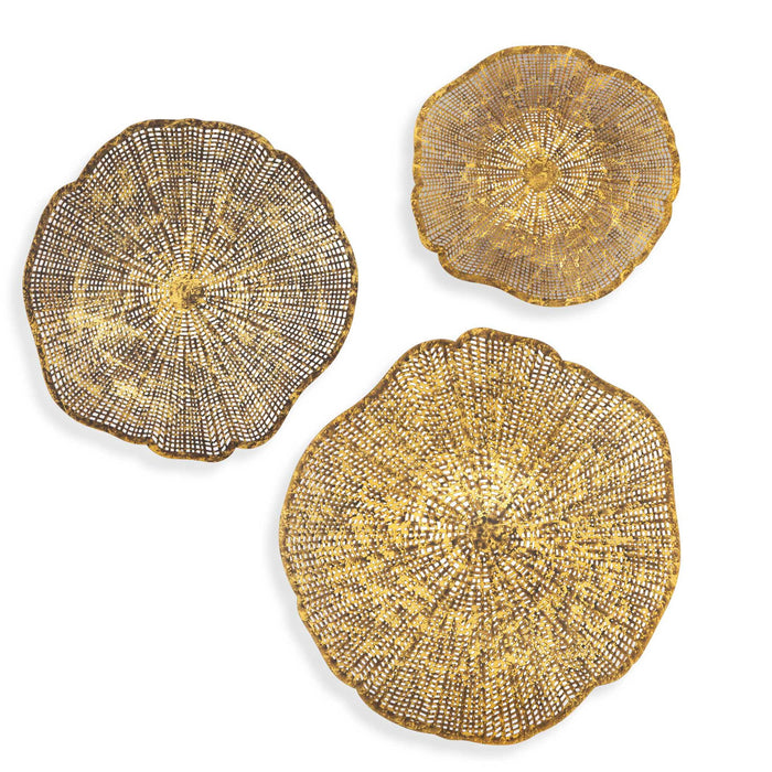 Radiance - Metal Wall Decor (Set of 3) - Gold