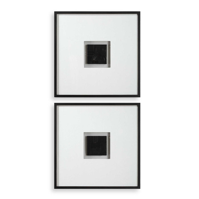 Origins - Shadow Boxes (Set of 2) - Black / White