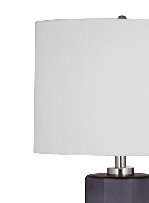 Zeus - Table Lamp - Dark Gray / White