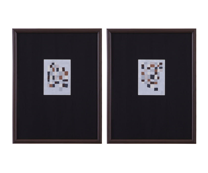 Multi Parcels II Framed Print - Black / Gray