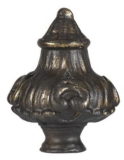 2.75" Height Metal Cast Finial - Dark Bronze