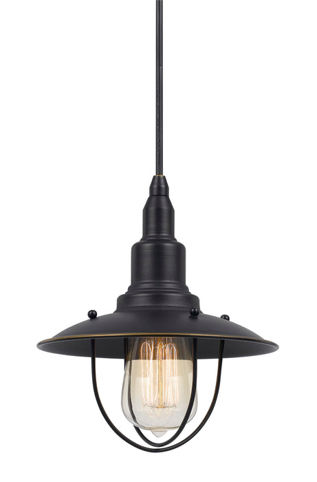 Allentown - 8.88" Height Metal Pendant - Brushed Steel