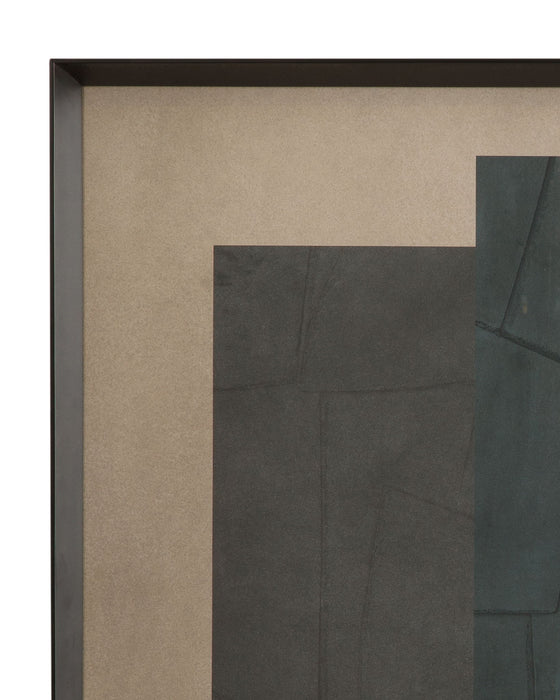 Soft Slate II Framed Print - Dark Gray