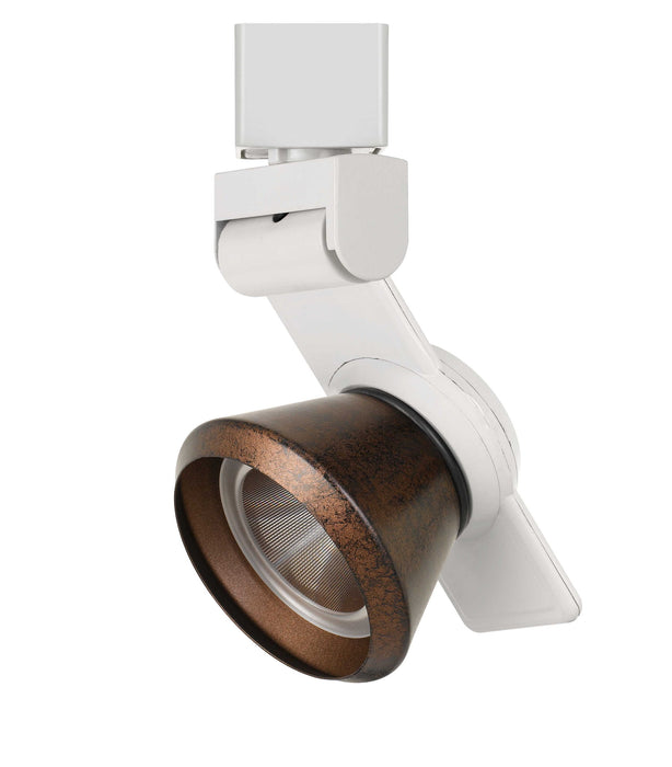 6" Height Metal Track Head - White & Rust