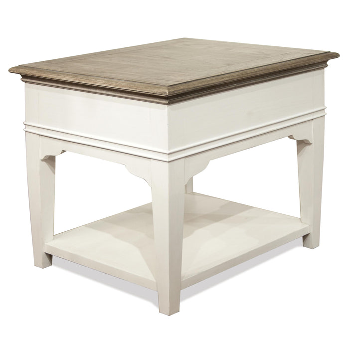 Myra - Leg Side Table - Natural / Paperwhite