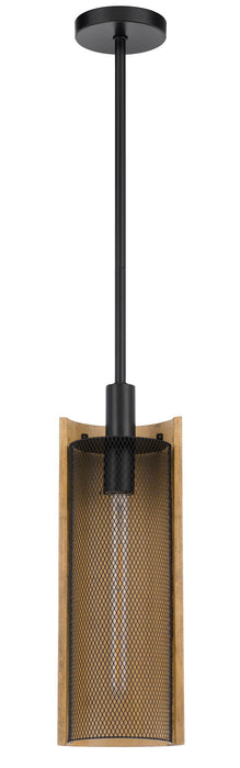 Wigan - Pendant - Black & Basswood